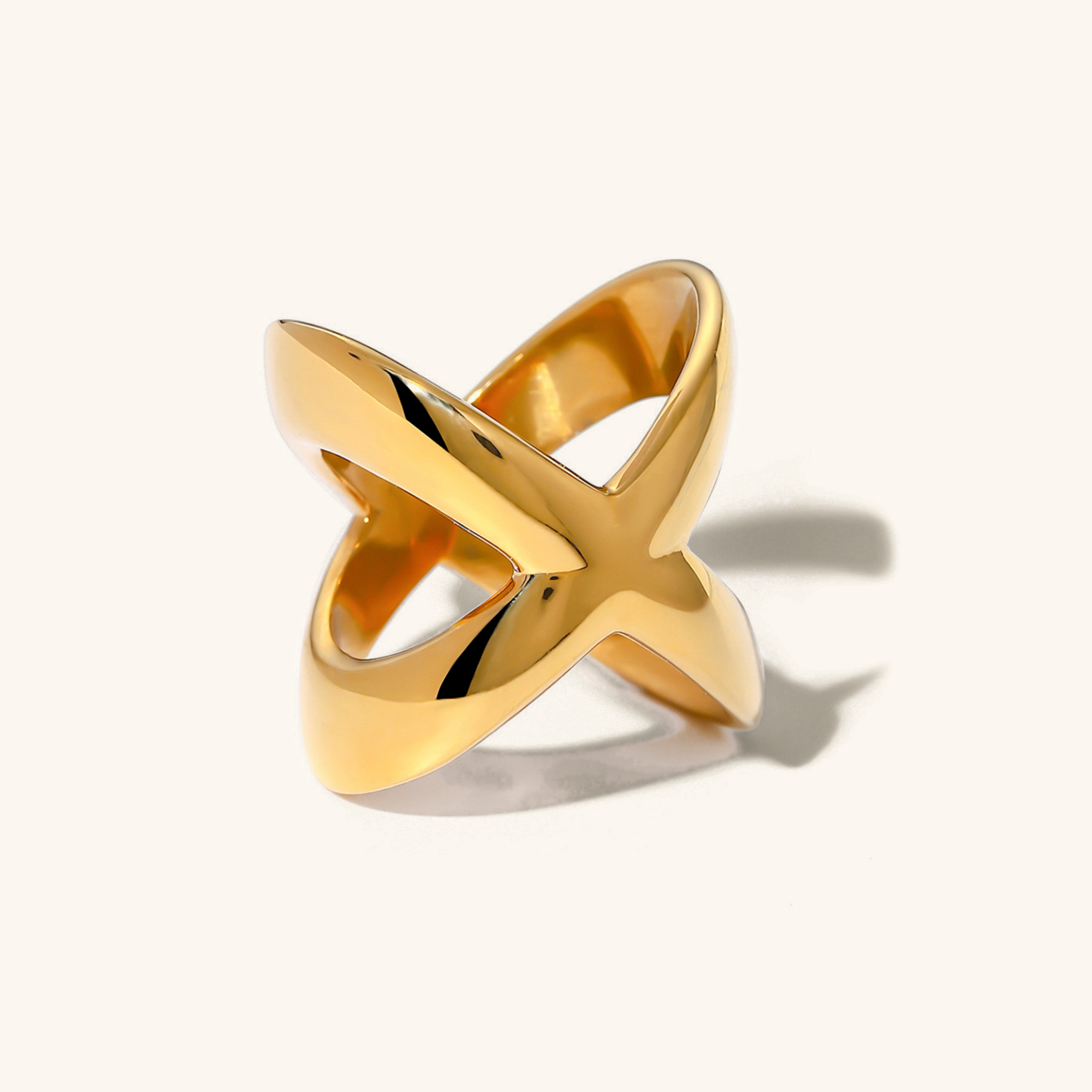 Faithful Gold Cross Ring