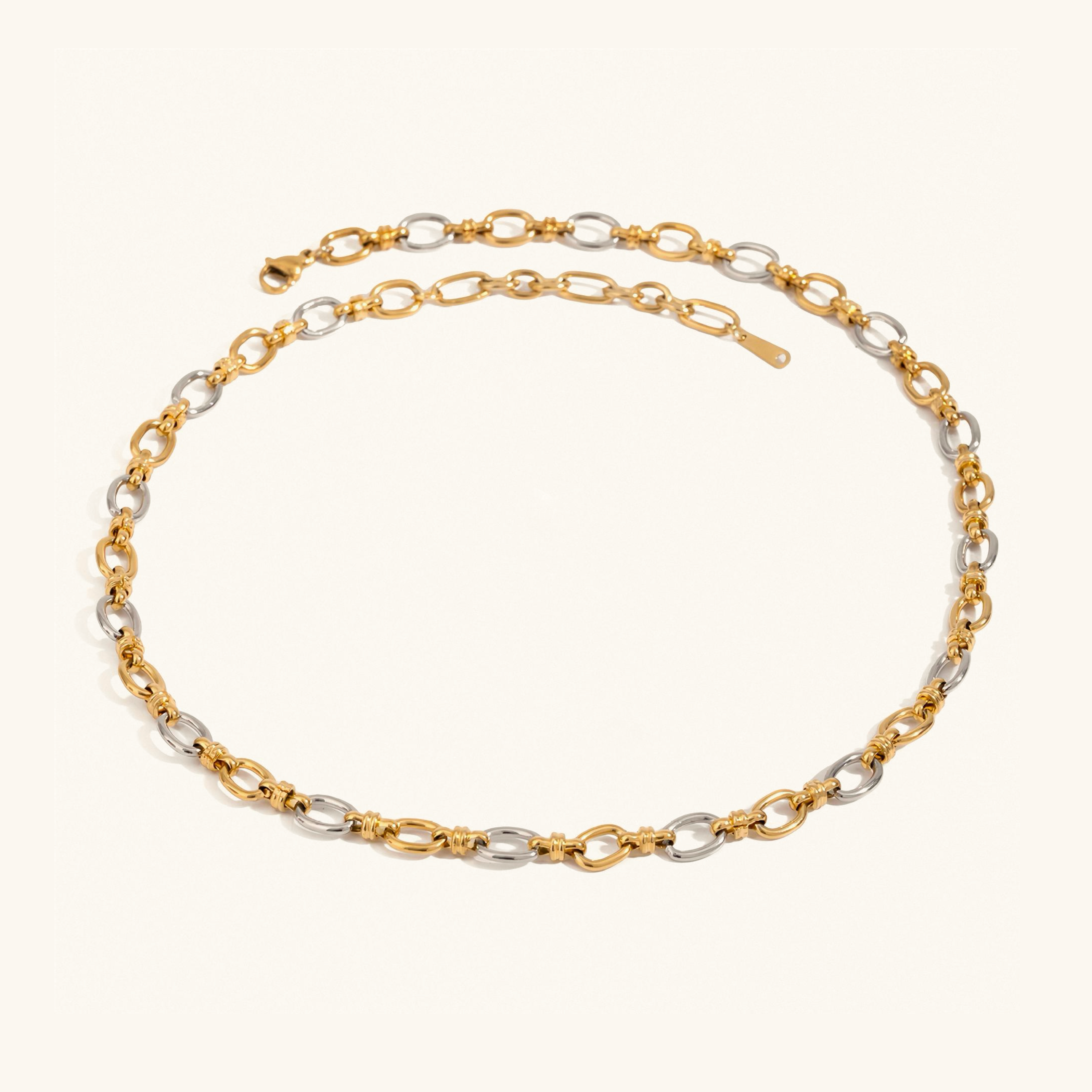 DuoTone Gold Elegance Necklace