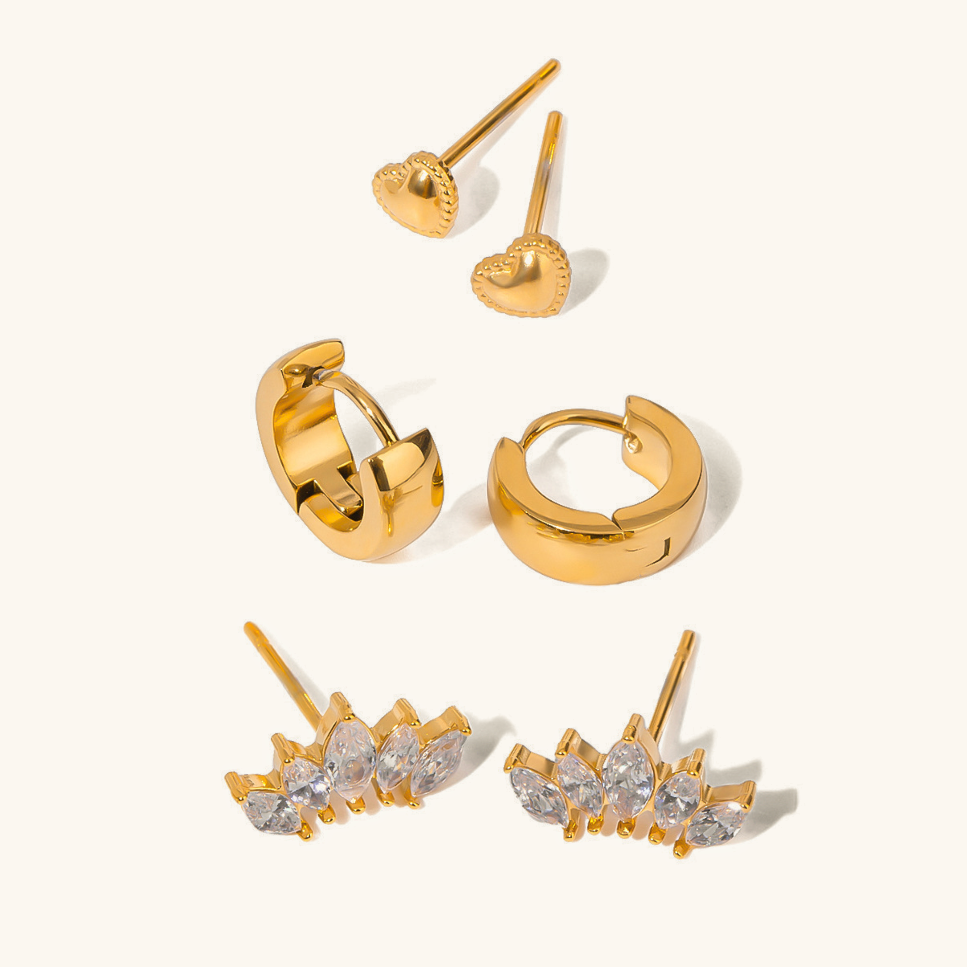 Lyanna Versatile Earring Trio