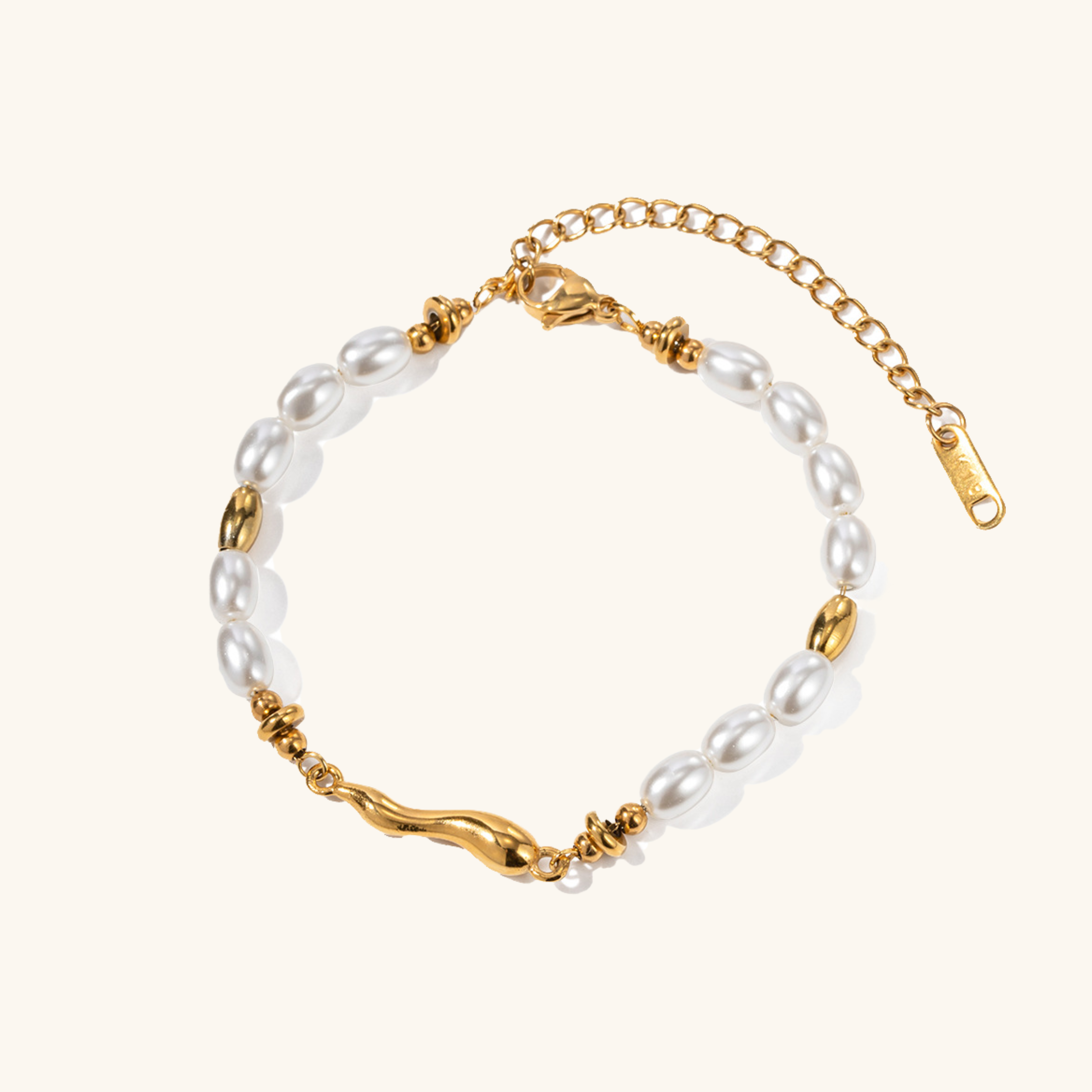 Luxe Freshwater Pearl Chain Bracelet