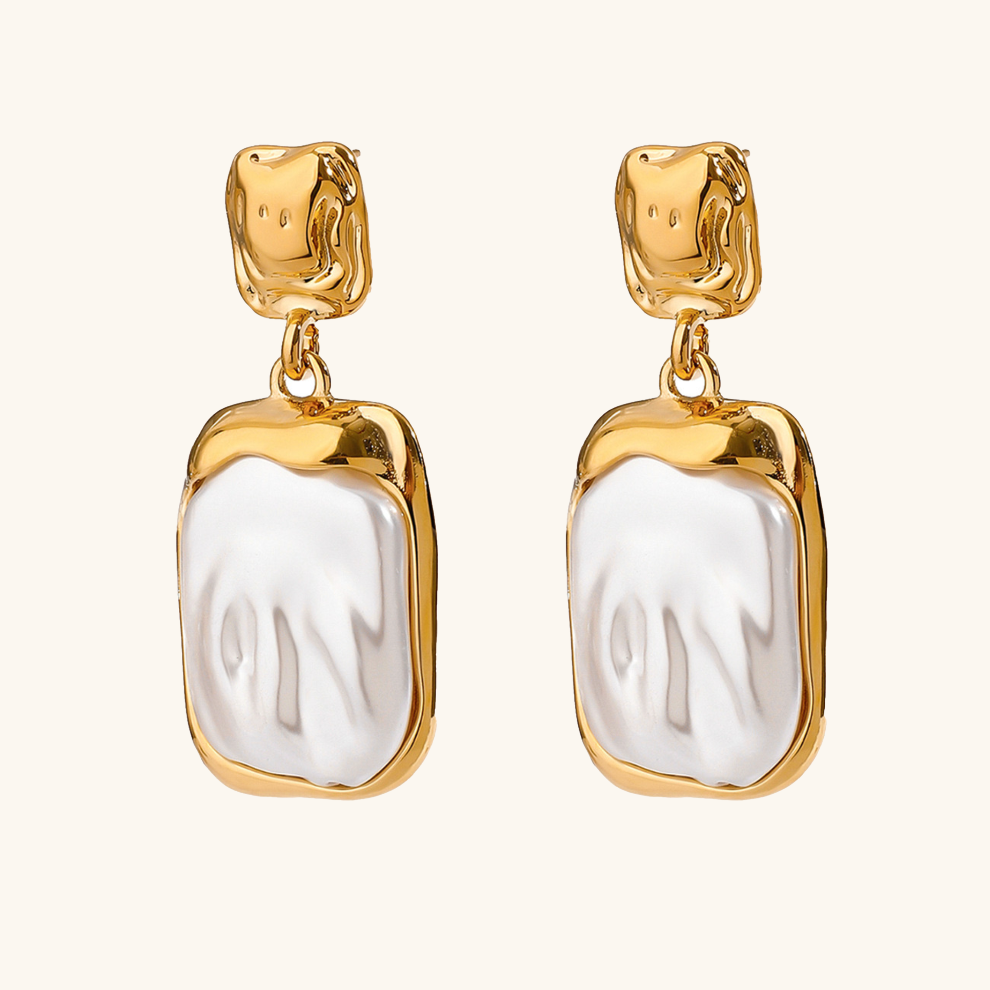 Brittany Baroque Pearl Earrings