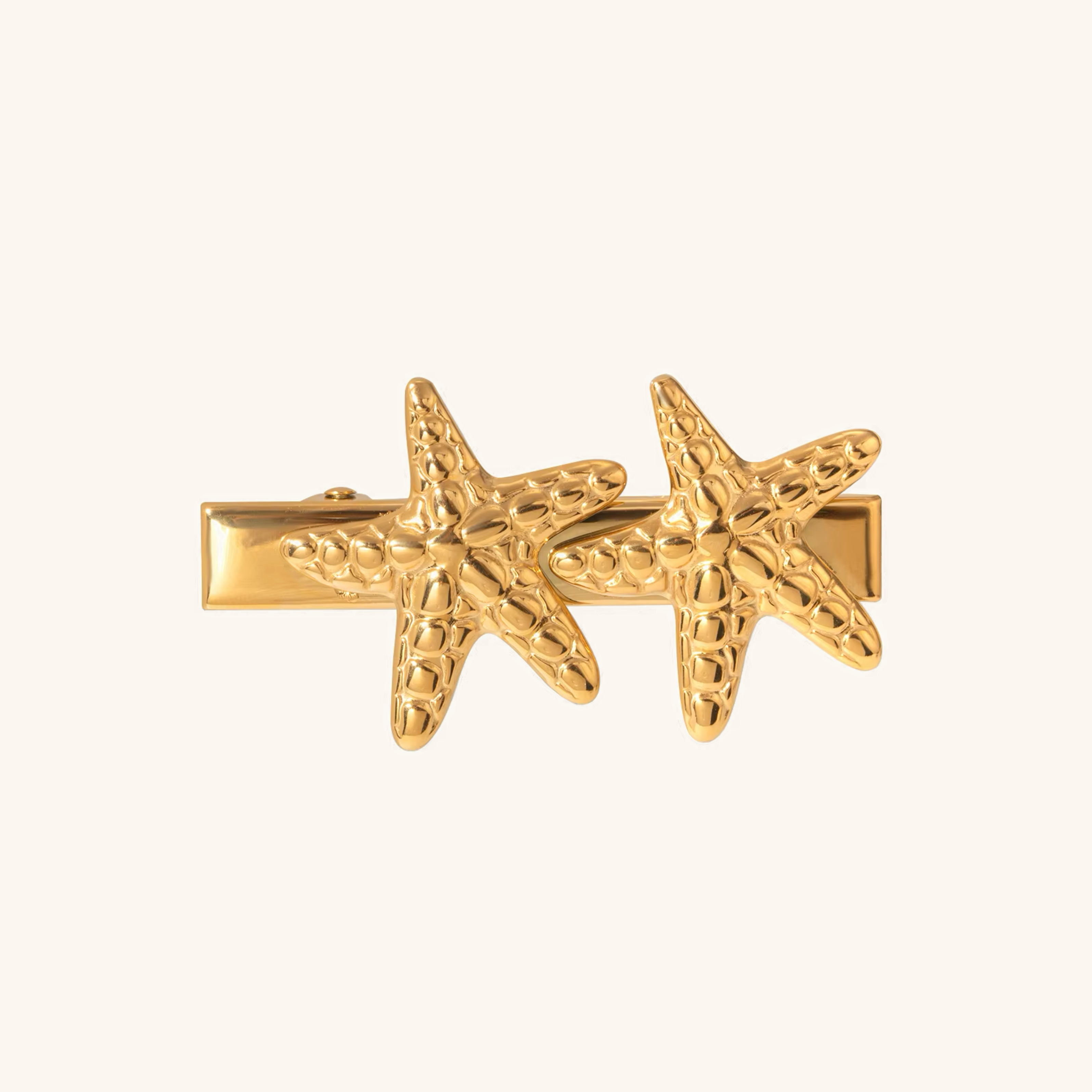 Golden Nautical Star Hair Clip