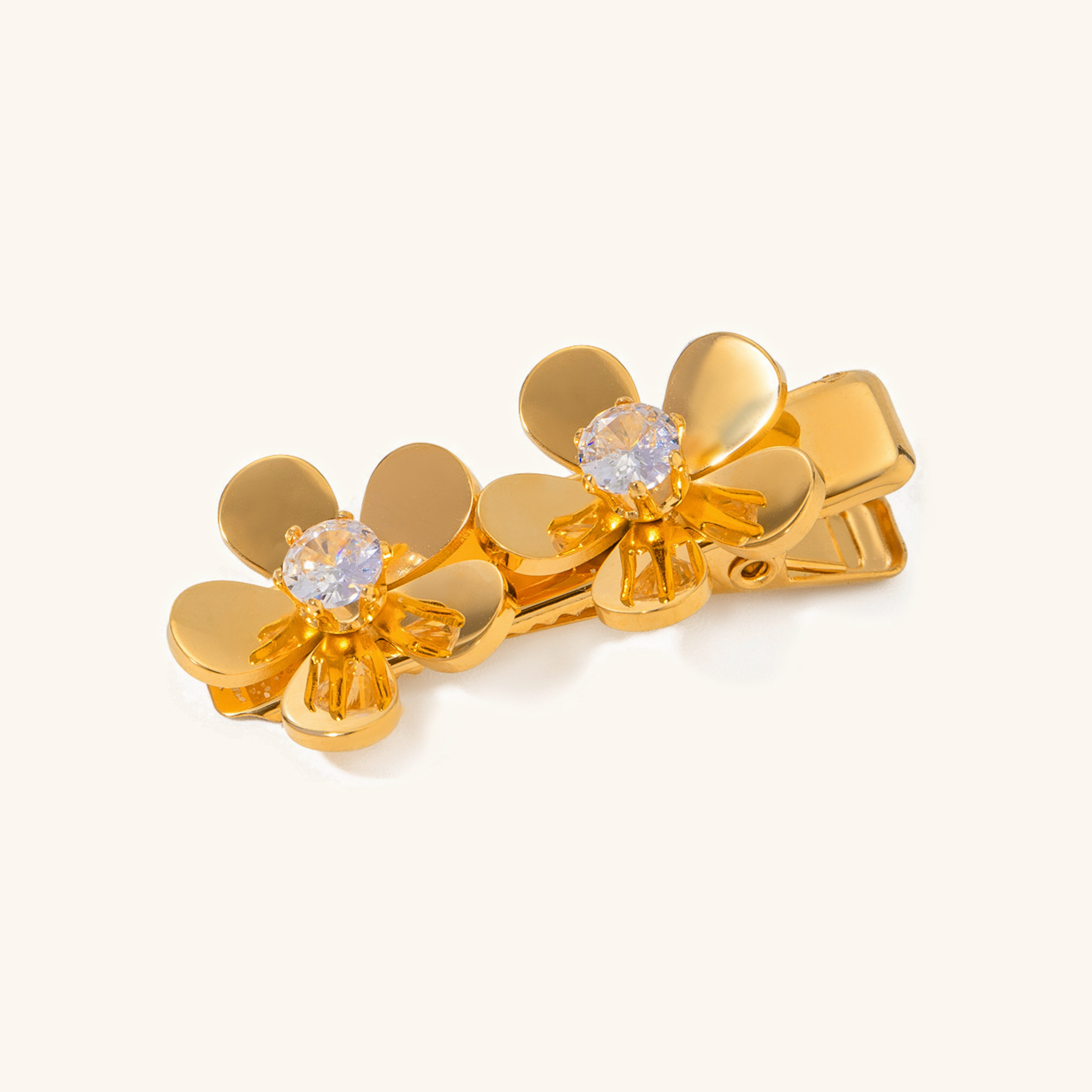 Golden Bloom Hair Clip