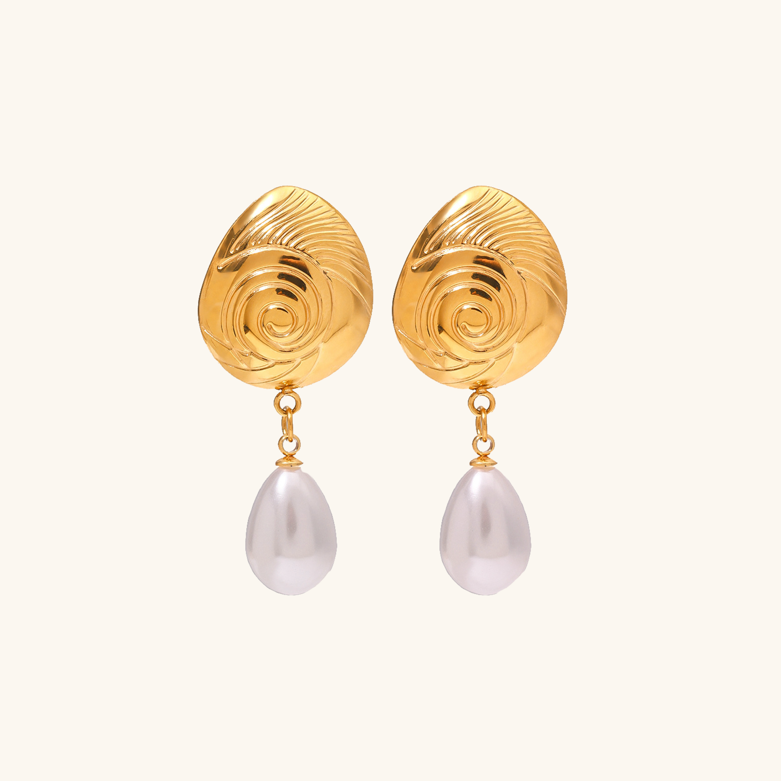 Nautical Pearl Studs