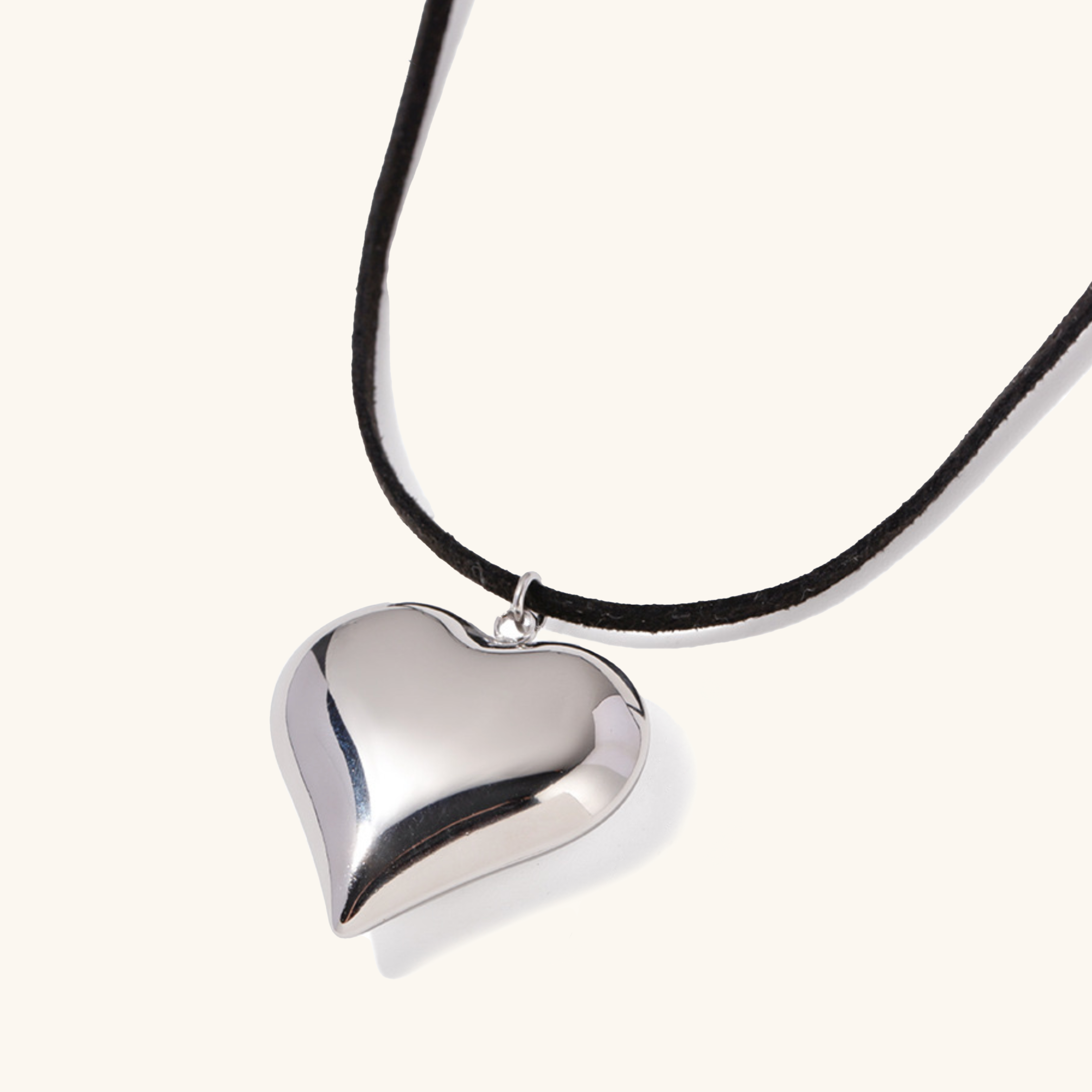 Bold Heart Statement Necklace