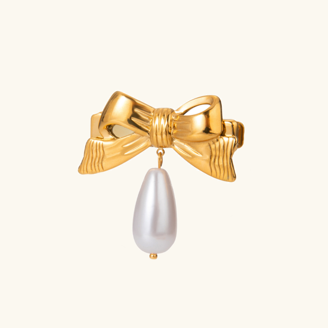 Melinda Pearl & Gold Hair Clip