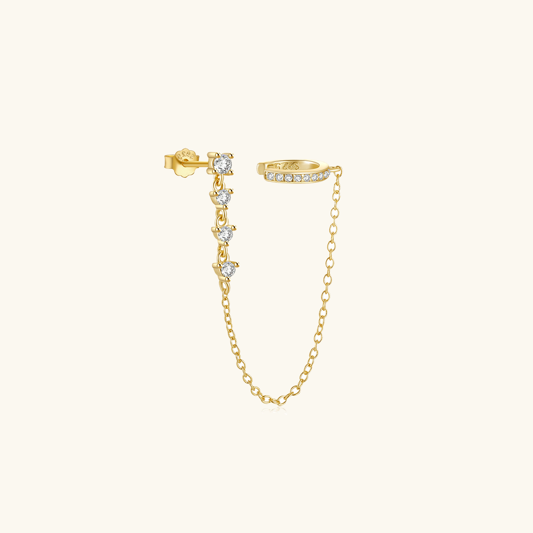 Audra Cascading Chain Ear Climber
