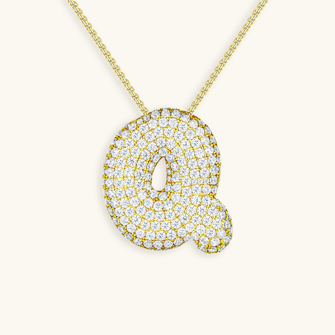 Bespoke Diamond Initial Pendant Necklace