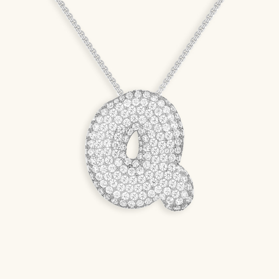Bespoke Diamond Initial Pendant Necklace