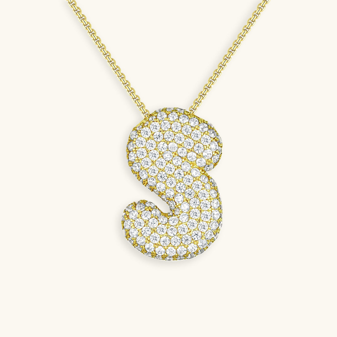 Bespoke Diamond Initial Pendant Necklace
