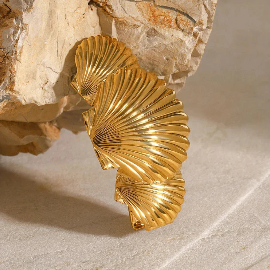 Golden Nautilus Hair Clip