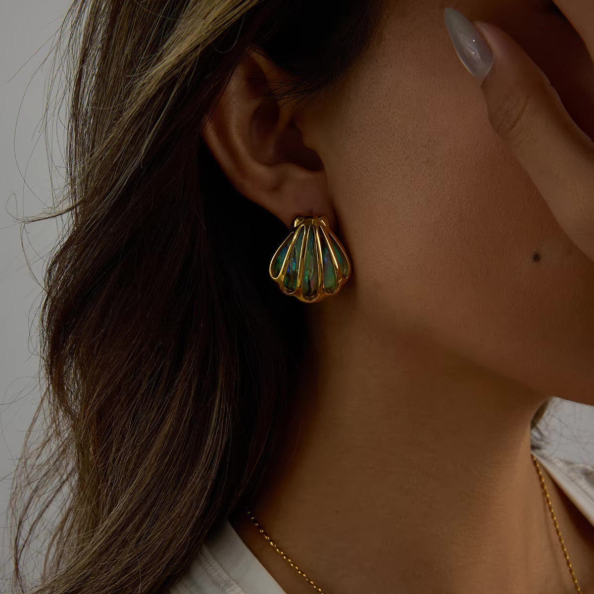 Oceanic Nautilus Earrings