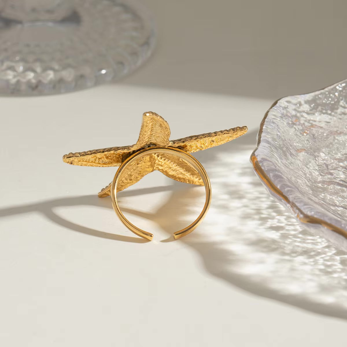 Oceanic Starfish Elegance Ring