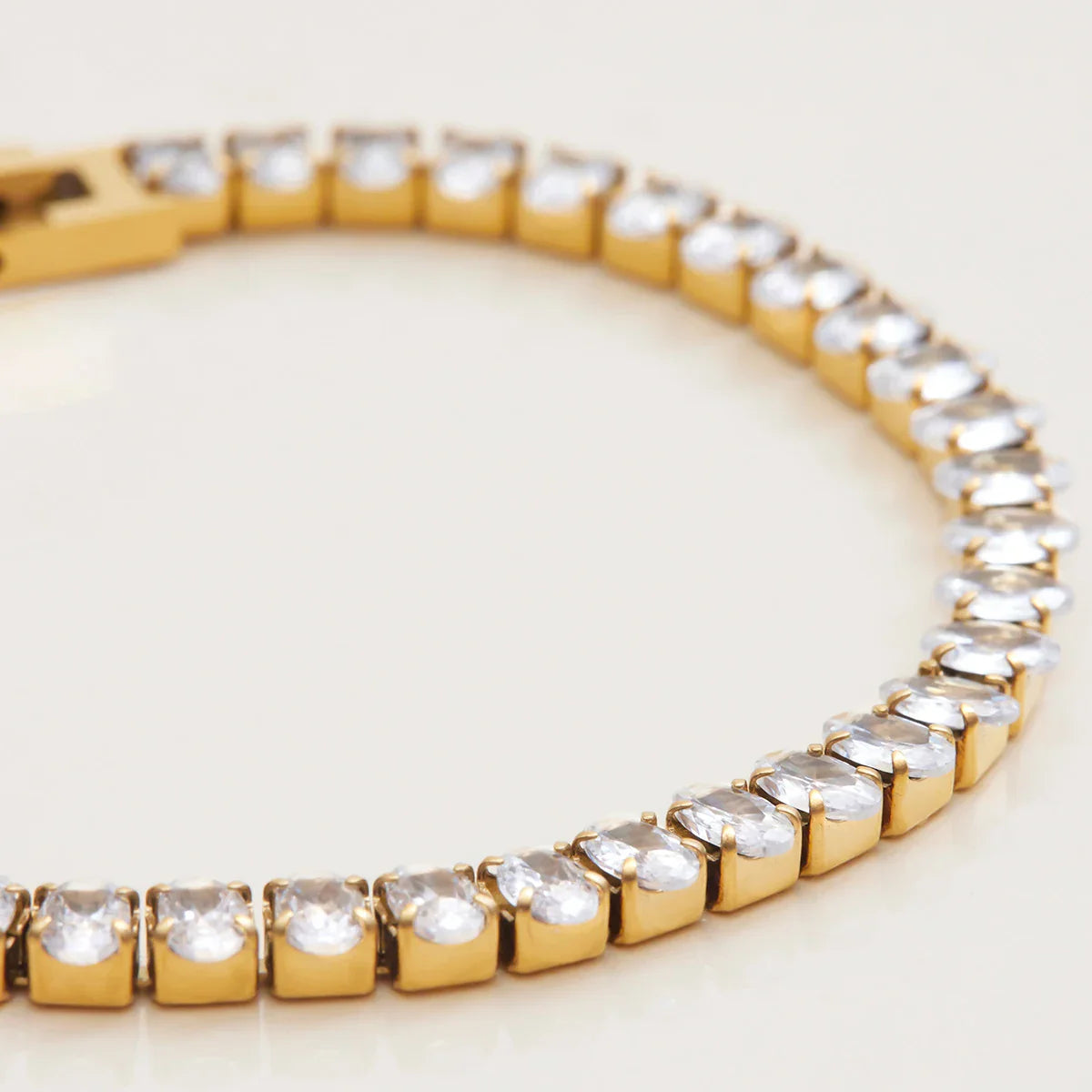 Sparkling Oval Tennis Bracelet
