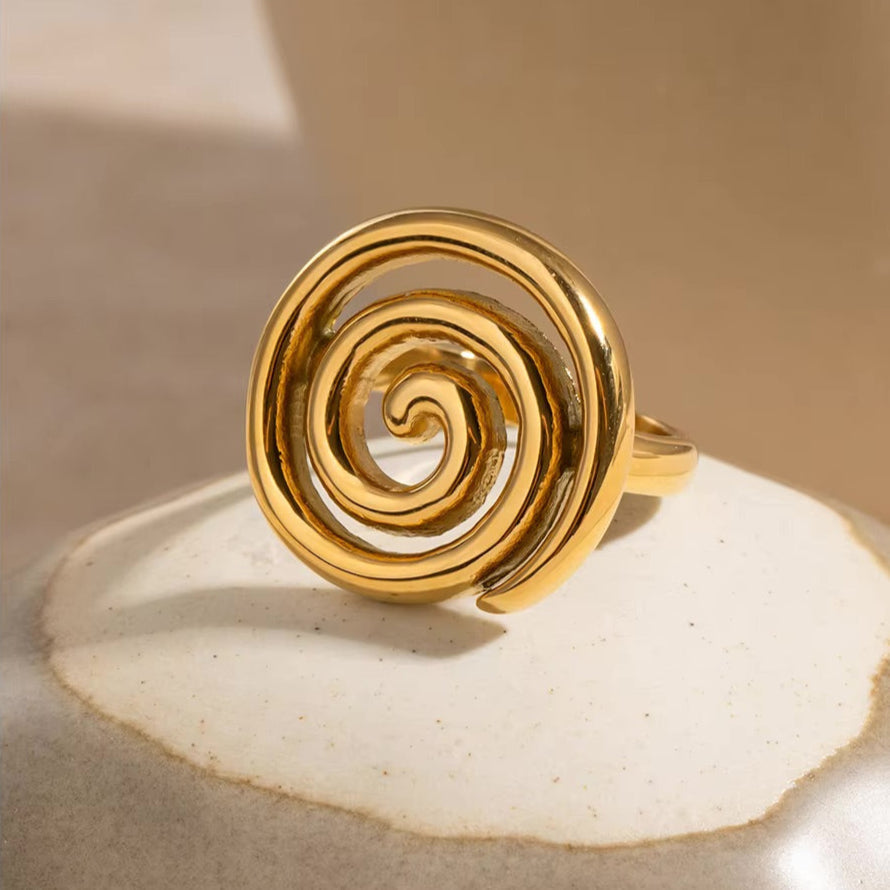 Christy Spiral Gold Ring