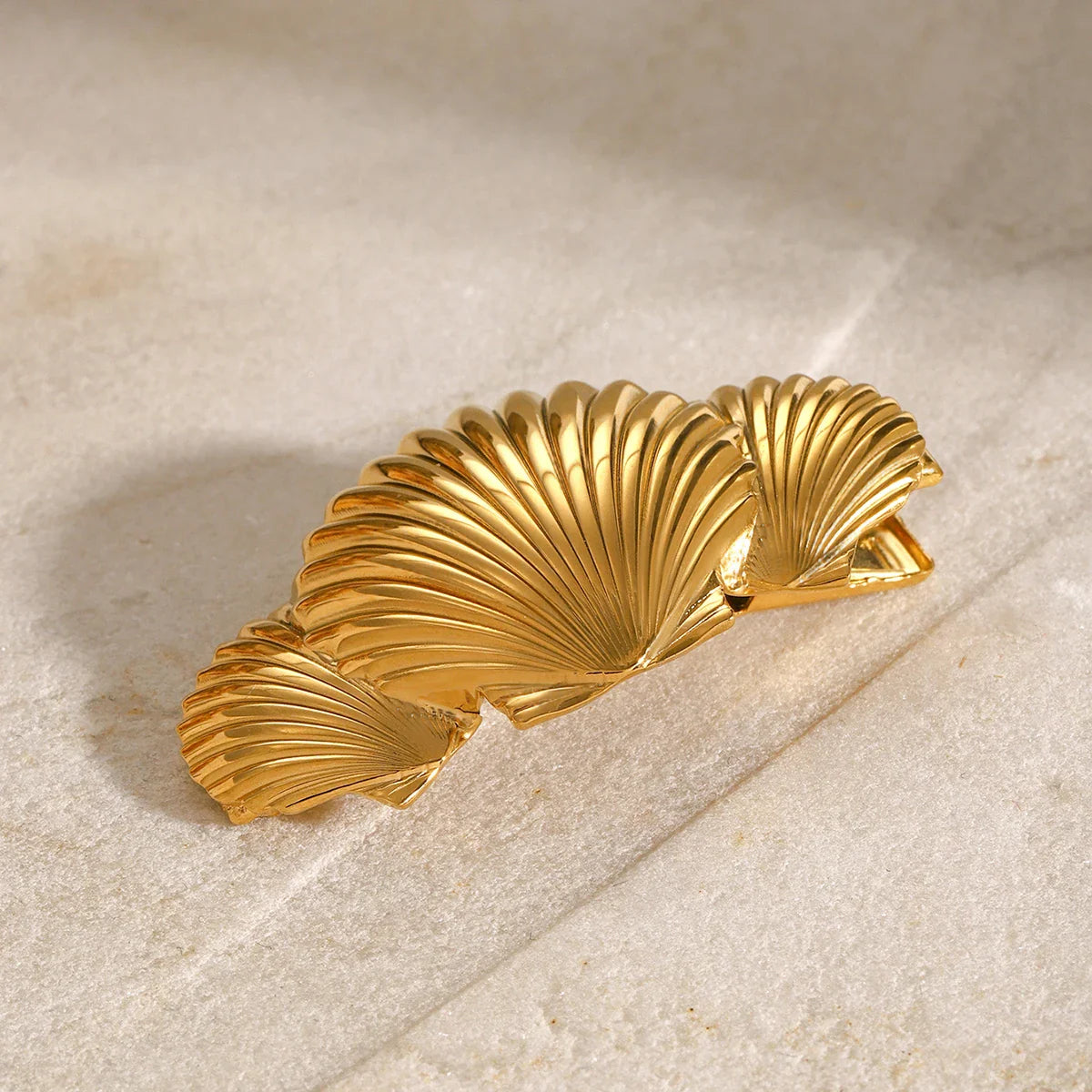 Golden Nautilus Hair Clip