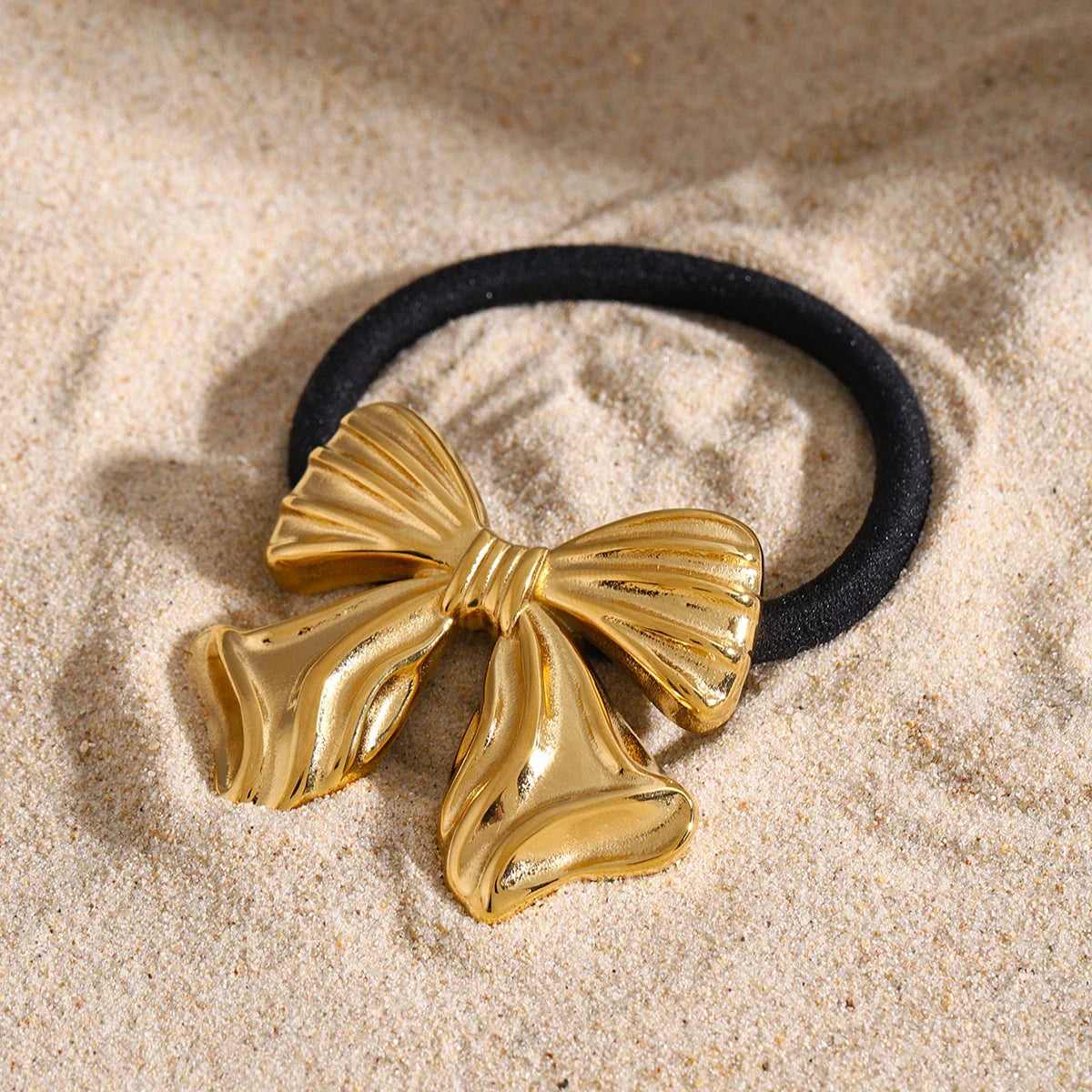 Golden Bow Hair Cuff