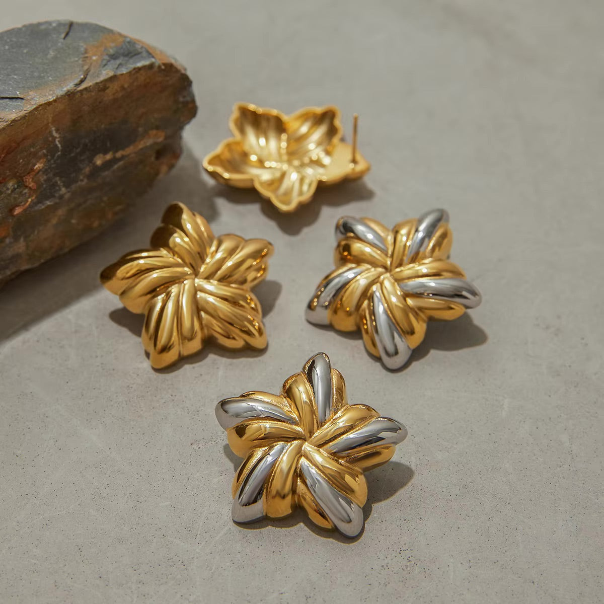 Golden Celestial Studs