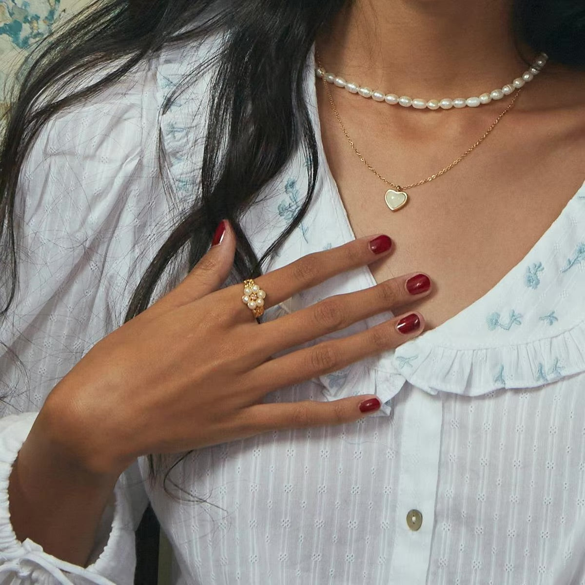 Ethereal Pearl Bloom Ring