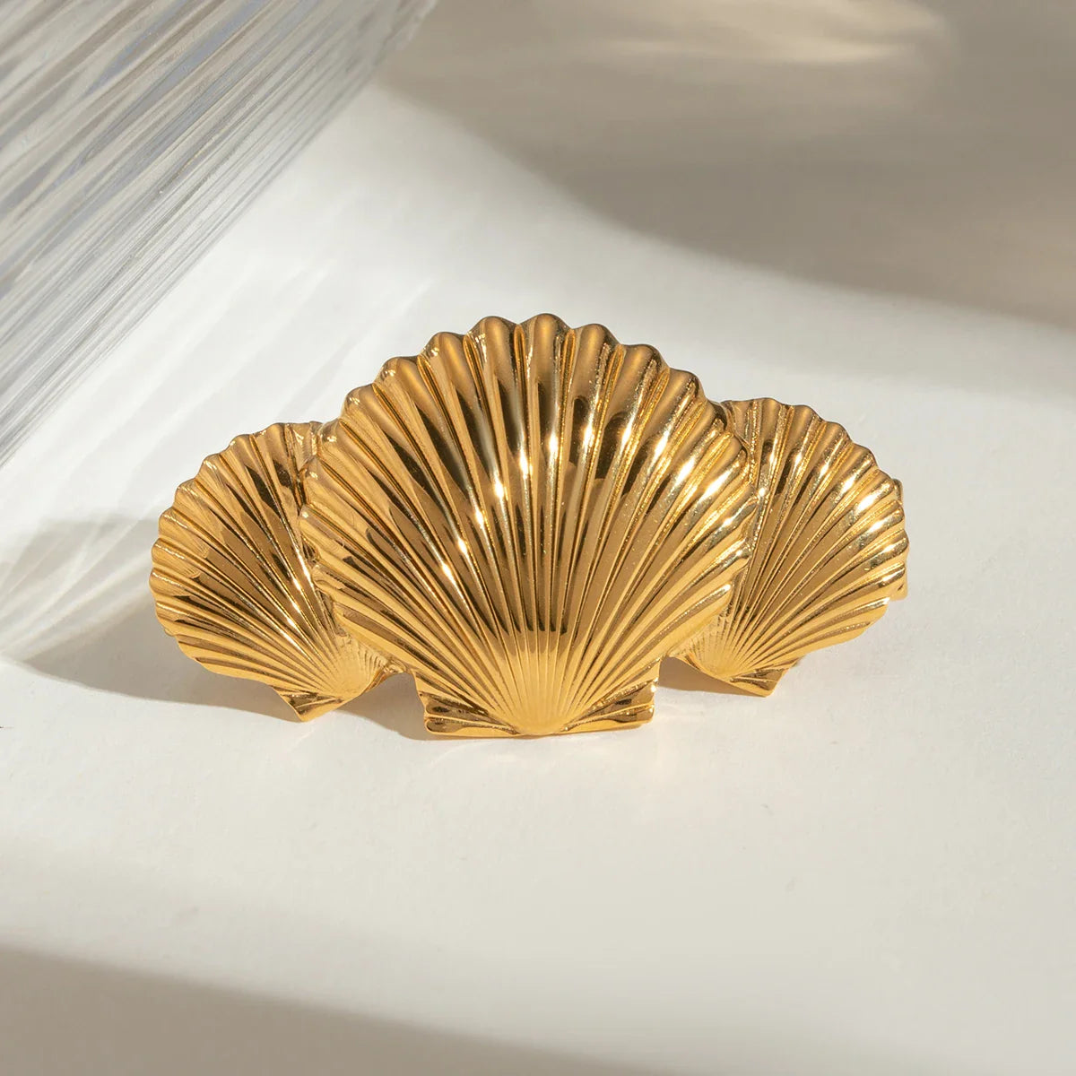 Golden Nautilus Hair Clip