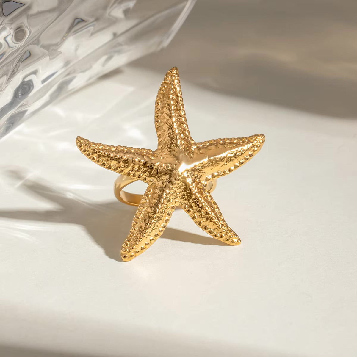 Oceanic Starfish Elegance Ring