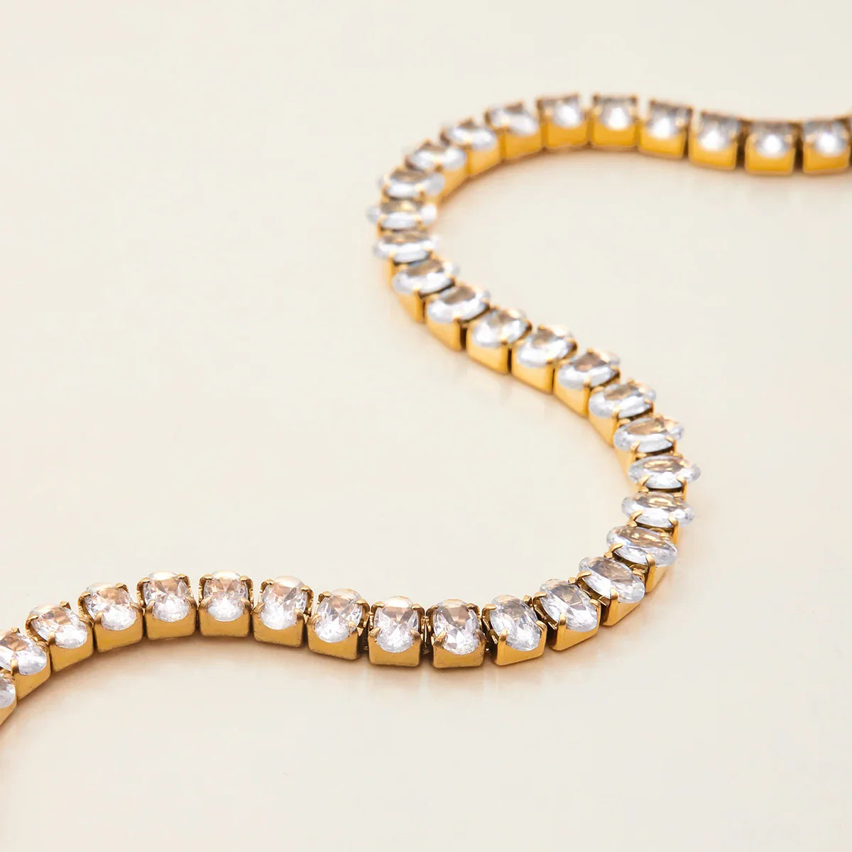 Sparkling Oval Tennis Bracelet