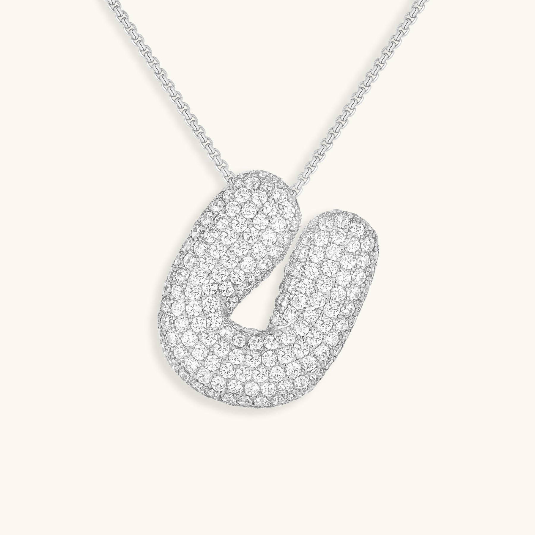 Bespoke Diamond Initial Pendant Necklace