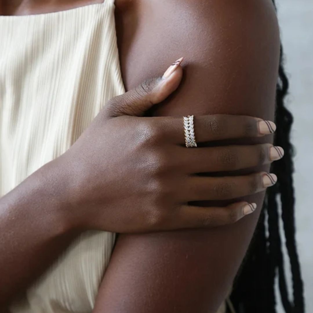 Sparkling Solstice Gold Ring