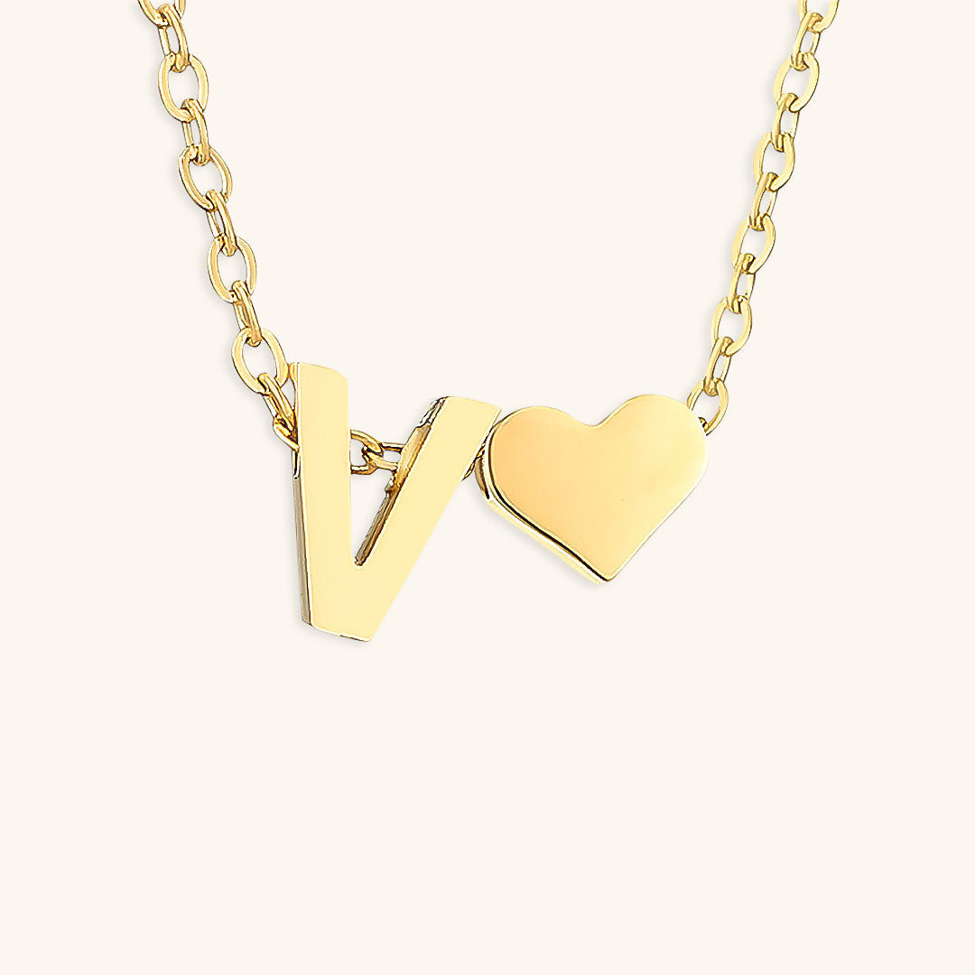 Personalized Initial Gold Necklace