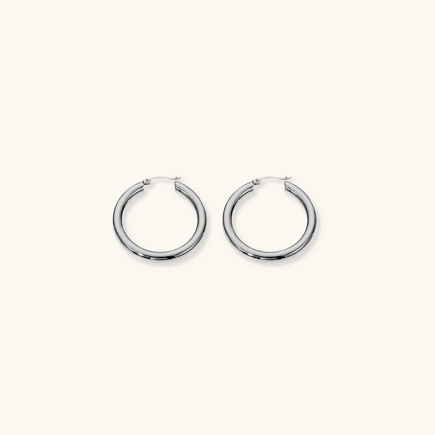 Elegant Gold Plated Hoop Earrings