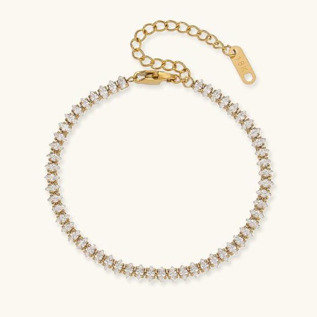 Radiant Wisteria Tennis Bracelet