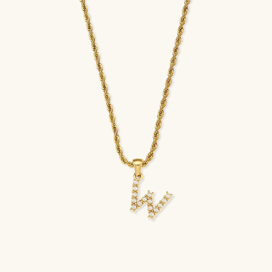 Personalized Pearl Initial Necklace