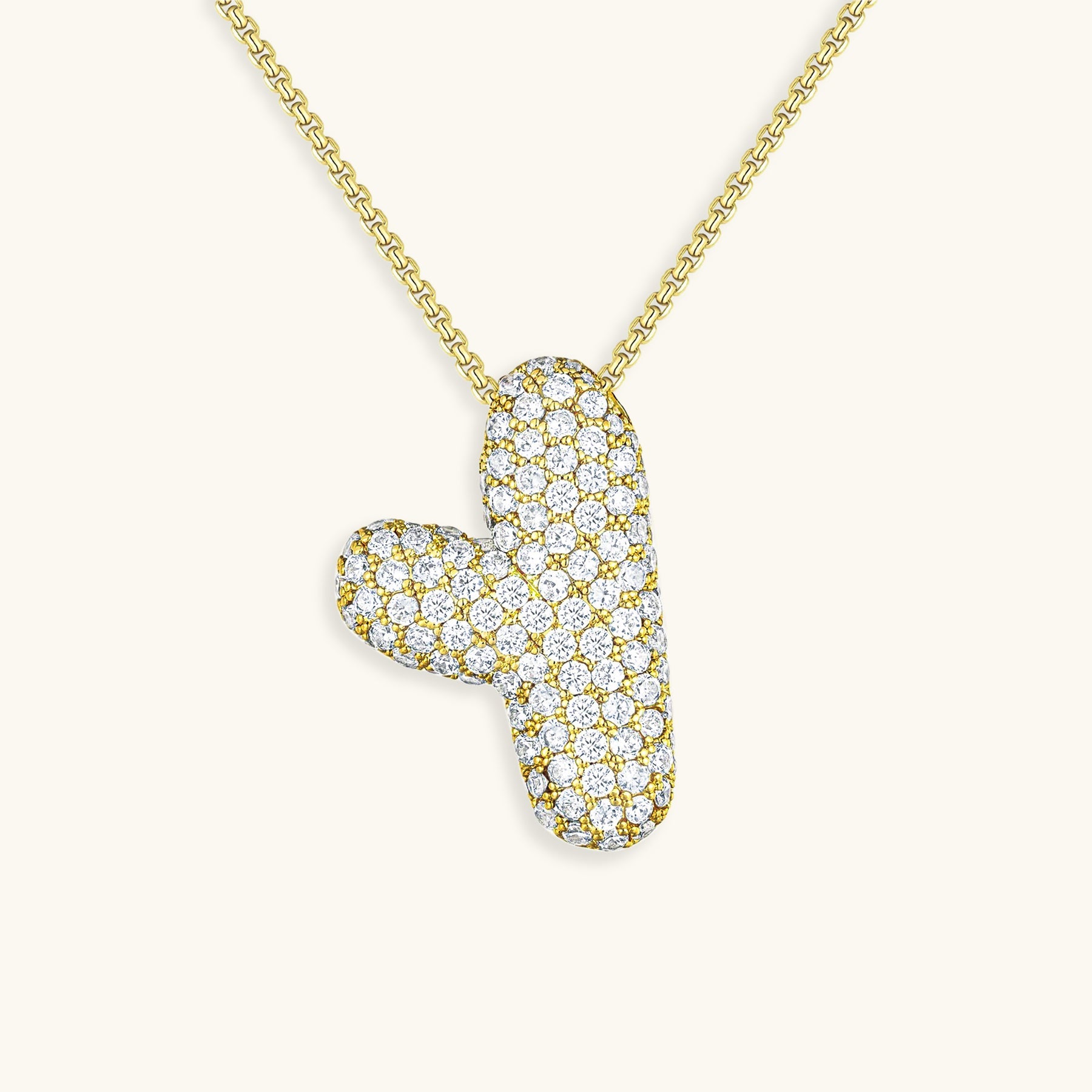 Bespoke Diamond Initial Pendant Necklace