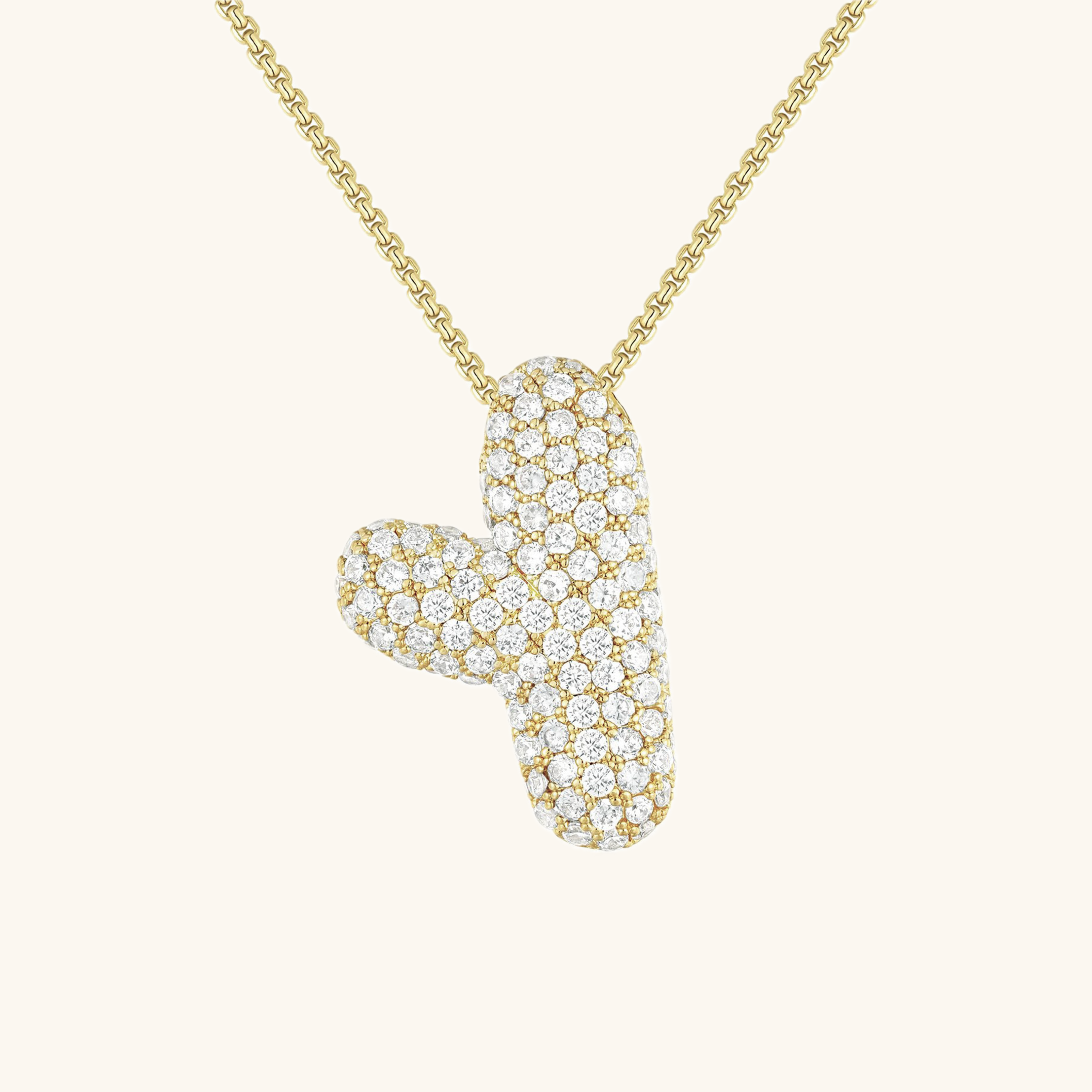 Bespoke Diamond Initial Pendant Necklace