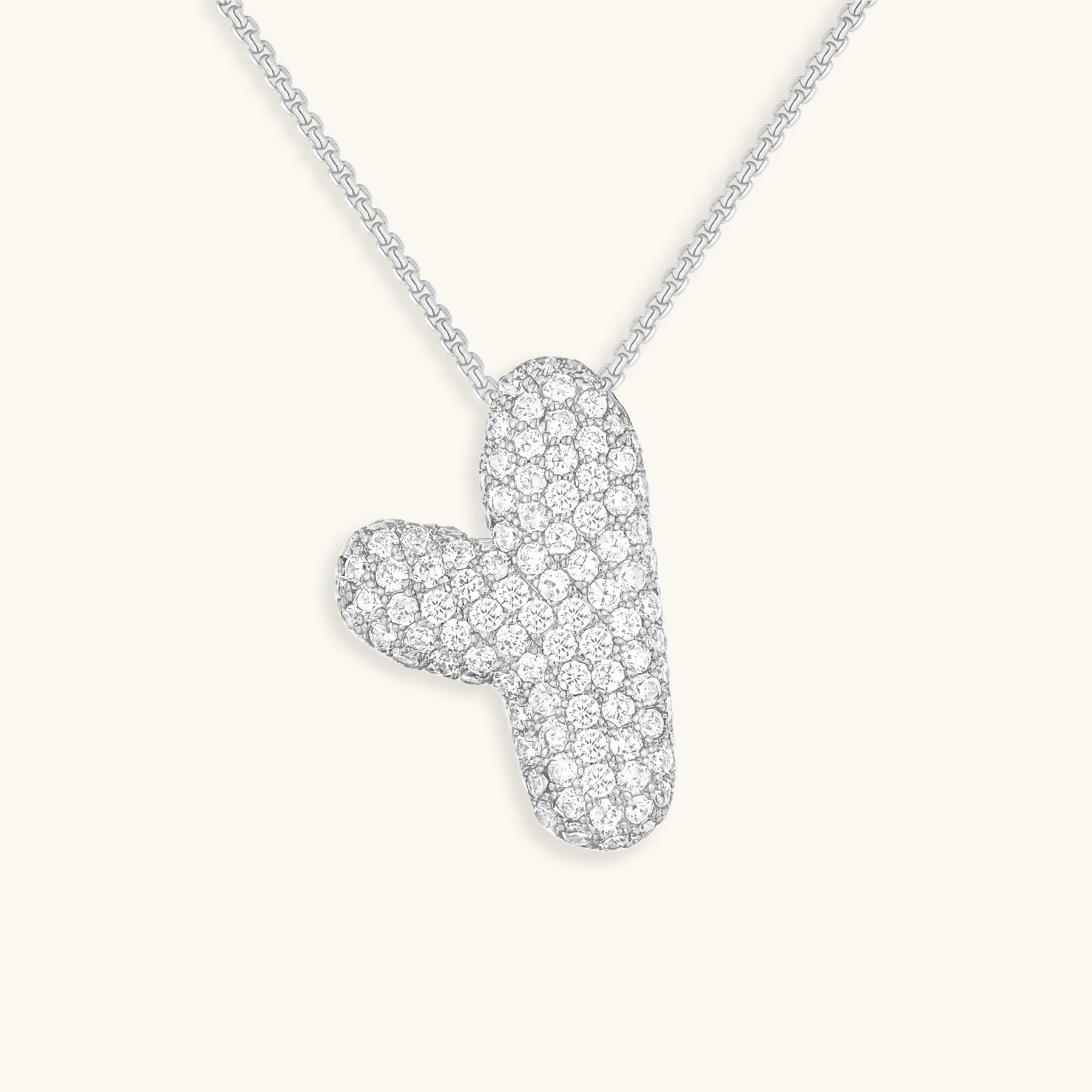 Bespoke Diamond Initial Pendant Necklace