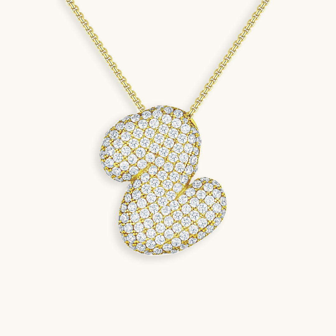 Bespoke Diamond Initial Pendant Necklace