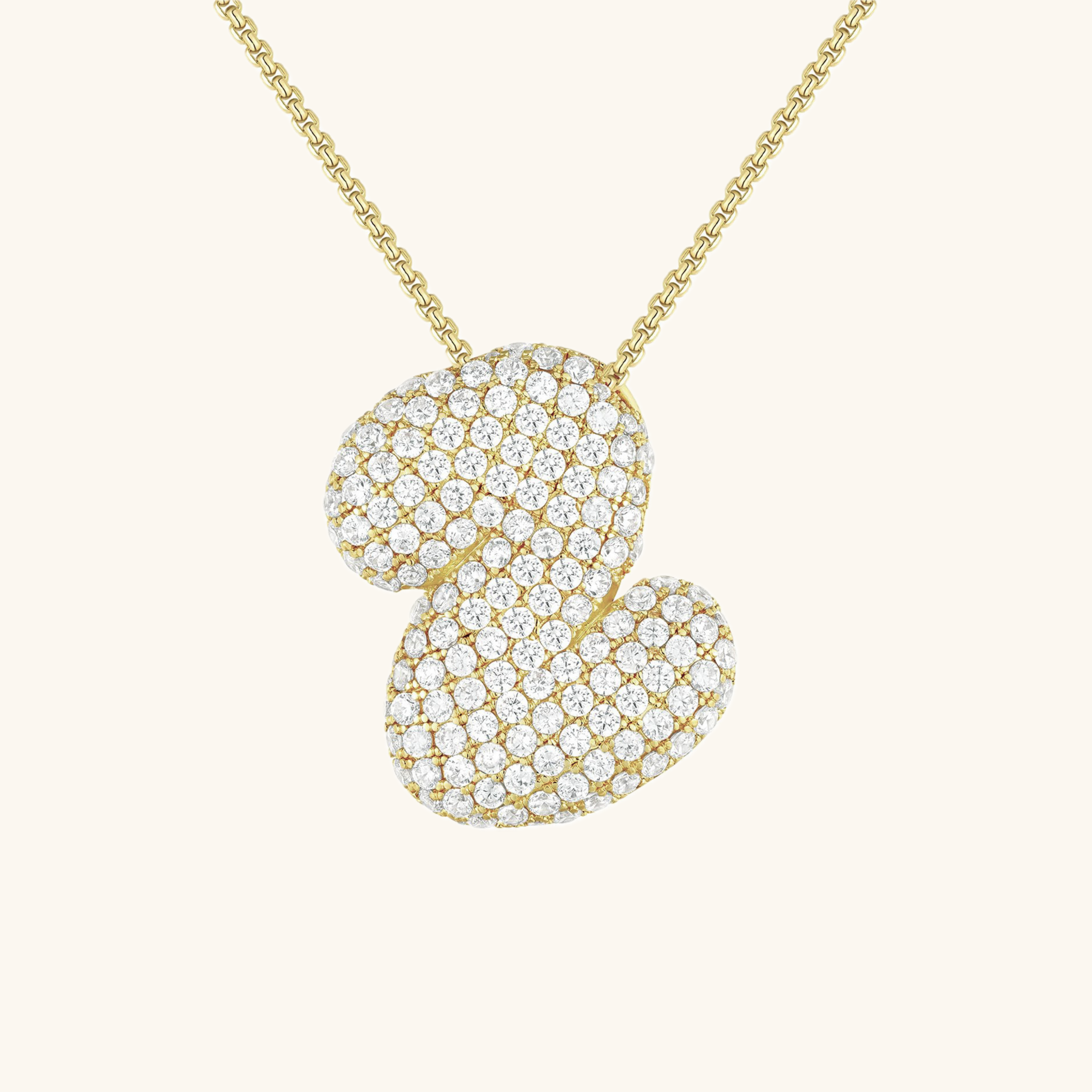 Bespoke Diamond Initial Pendant Necklace