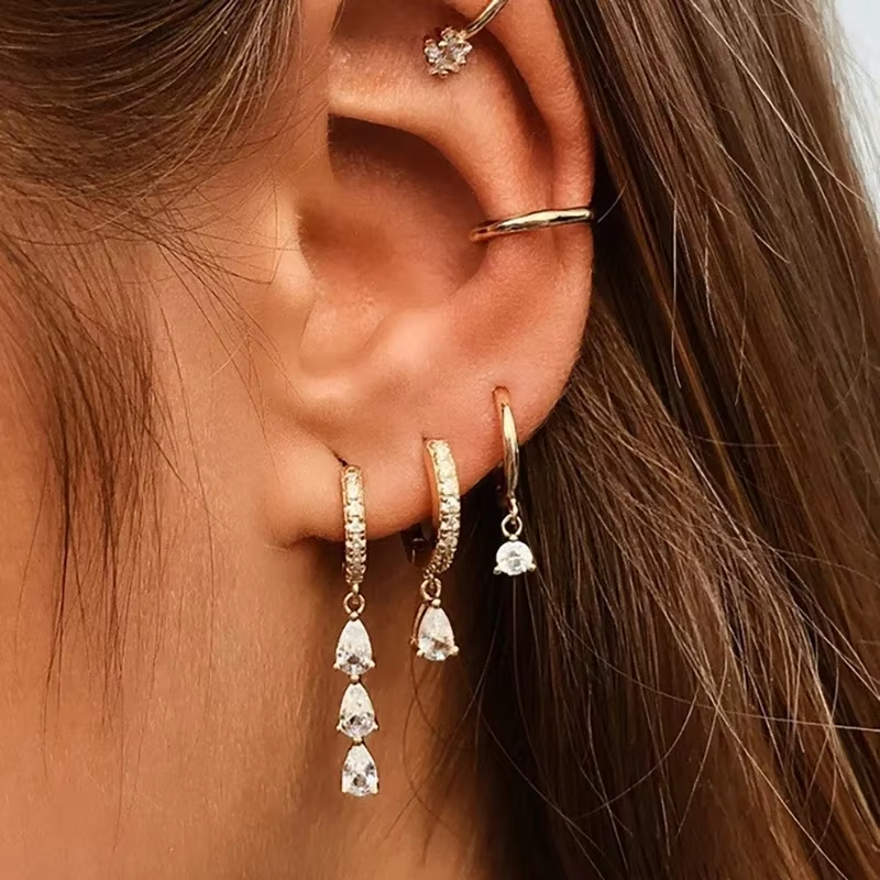 Radiant Diamond Sparkle Hoops