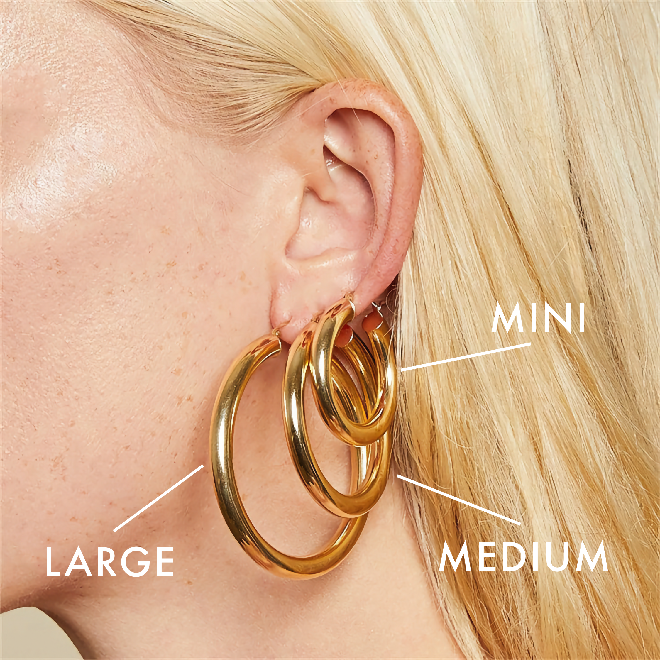 Chunky Gold & Silver Statement Hoops