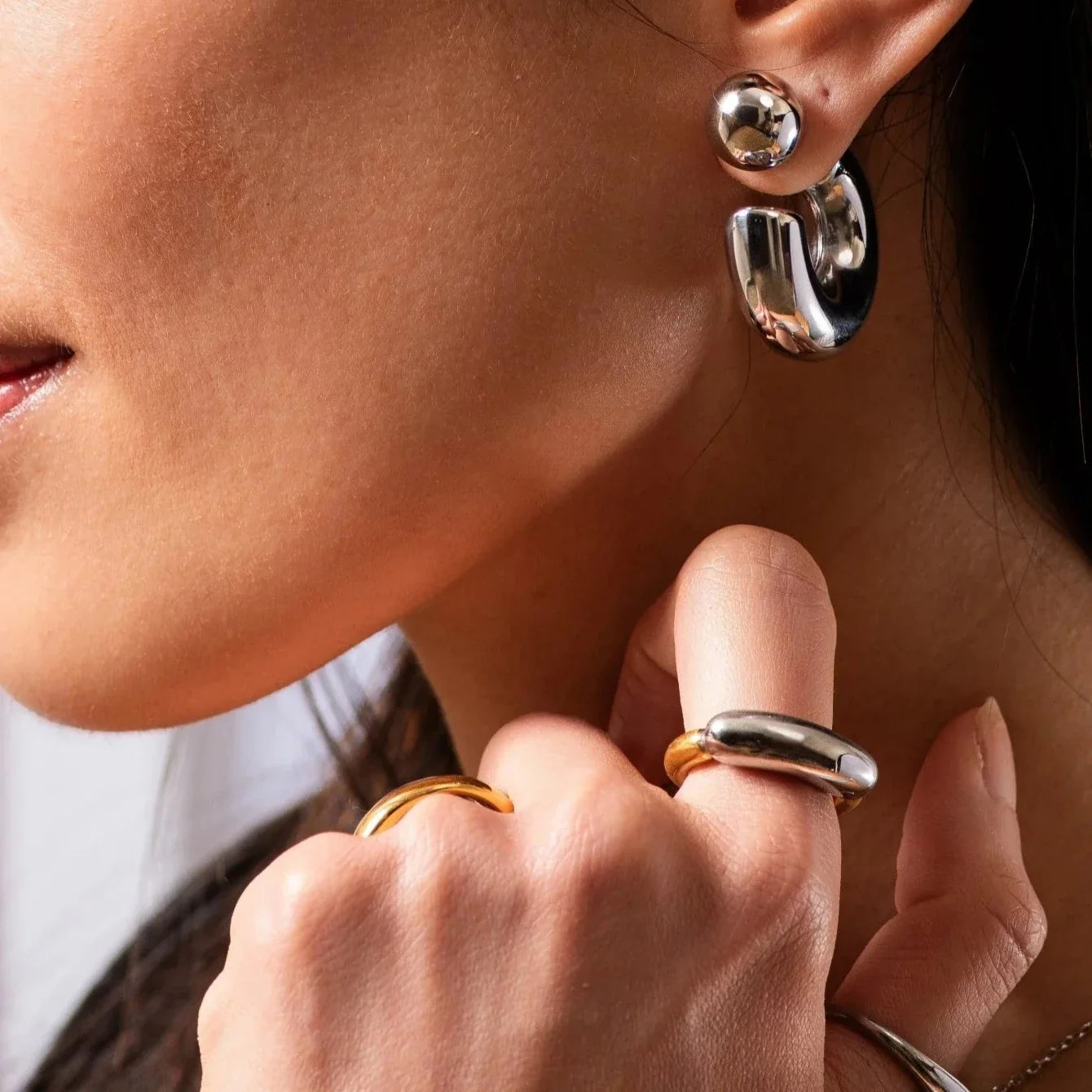 Nova Two-Tone Gold Band